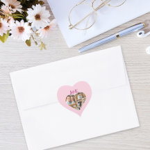 Whimsical Pink Monogramed Heart Foto Collage