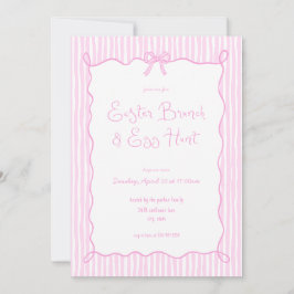 Whimsical Pink Osterbrunch & Eierjagd Einladung