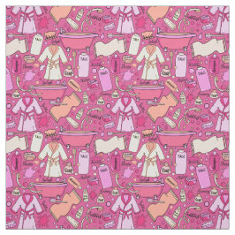 Whimsical Pink Schönheit und Verwöhnmuster Stoff
