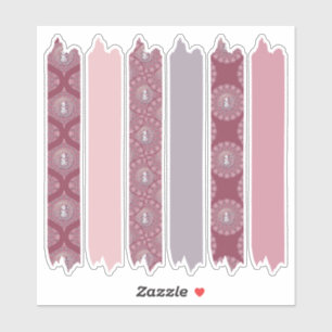 Whimsical Pinkmas Dot Mandala Patterns Planner Aufkleber