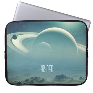 Whimsical Planeten Weltraum Traumbild Personalisie Laptopschutzhülle