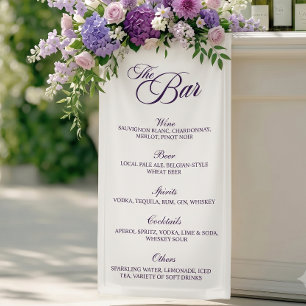 Whimsical Purple Floral Victorian Die Bar Banner