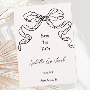 Whimsical Quirky Hand Draw Save the Date Einladung