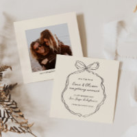 Whimsical Quirky handgeschriebene Bow Wedding