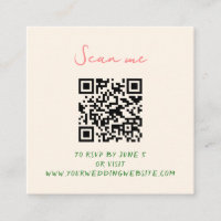 Whimsical Quirky handgeschriebene Hochzeit RSVP