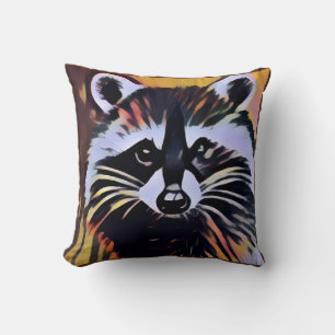 Whimsical Raccoon - Ein naturlich Inspiriertes Des Kissen