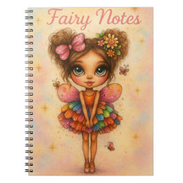 Whimsical Rainbow Fairy Notes Journal Notizblock