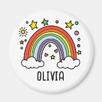 Whimsical Rainbow Personalisiert Girls