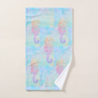 Whimsical Rainbow Sea Horse