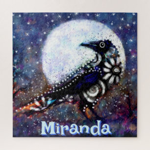 Whimsical Raven Moon Personalisiert