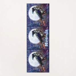 Whimsical Raven Moon Personalisiert Yogamatte