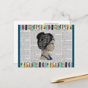 Whimsical Readers' Paradies Postkarte