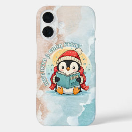 Whimsical Reading Penguin Bookish iPhone Case
