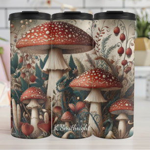 Whimsical Red Toadstol Pilzwald Thermosbecher