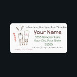Whimsical Rentier Christmas Address Labels Adressaufkleber<br><div class="desc">Die zauberhafte,  skizzenhafte Rentiere verleiht dieser Rücksendemarke ein wundervolles,  skurriles Urlaubsatmotiv! Einzigartig,  künstlerisch und viel Weihnachtsspass! Alles,  was Sie tun müssen,  ist CUSTOMIZE mit Ihrem eigenen Namen und Ihrer eigenen Adressinformationen. Keine zusätzlichen Kosten für die Anpassung. Klicken Sie einfach auf die Schaltfläche Anpassen und geben Sie weg.</div>