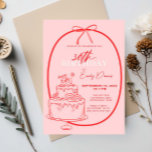 Whimsical Retro Border 30. Geburtstag Party Einladung<br><div class="desc">Diese whimsical Geburtstagsfeier lädt zu einem 30. Geburtstag Party mit einem von der Hand gezeichneten Retro-Rahmen ein. Für eine erweiterte Anpassung dieses Designs,  z.B. das Ändern des Layouts,  des Schriftartes oder der Textgröße,  klicken Sie bitte auf den obigen Button "KENNEN". Bitte kontaktieren Sie mich für weitere Fragen!</div>