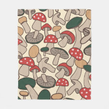 Whimsical Retro Pilz Botanical