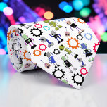 Whimsical Robots Fun Custom Necktie Tie Krawatte<br><div class="desc">Whimsical Fun Custom Necktie: A statement piece that adds a touch of retro fashion to any outfit. This eye-catching design is perfect for those who love pop culture and unique accessories. Ideal for expressing your personal style and making a memorable impression.</div>