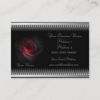 Whimsical Rose Coupon Business Card