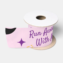 Whimsical "Run Away with Me" Halloween Hexe & Bat Satinband