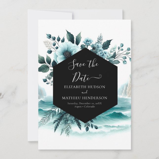 Whimsical Rustic Nautical Wedding Save The Date (Vorderseite)