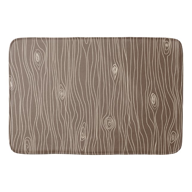 Whimsical Rustic Woodland Forest Badematte (Vorderseite)
