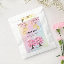 Whimsical Sakura Cherry Blossom Tree Baby Dusche Geschenktütchen