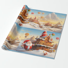 Whimsical Santa Claus 4 Geschenkpapier