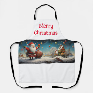 Whimsical Santa Claus 4 Schürze