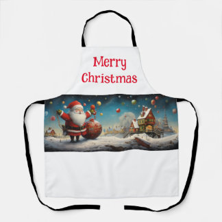 Whimsical Santa Claus 4 Schürze