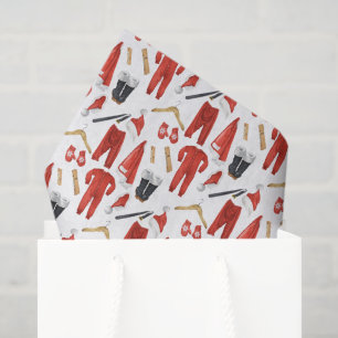 Whimsical Santa-Kleidung Weihnachtsgeschenk Seidenpapier