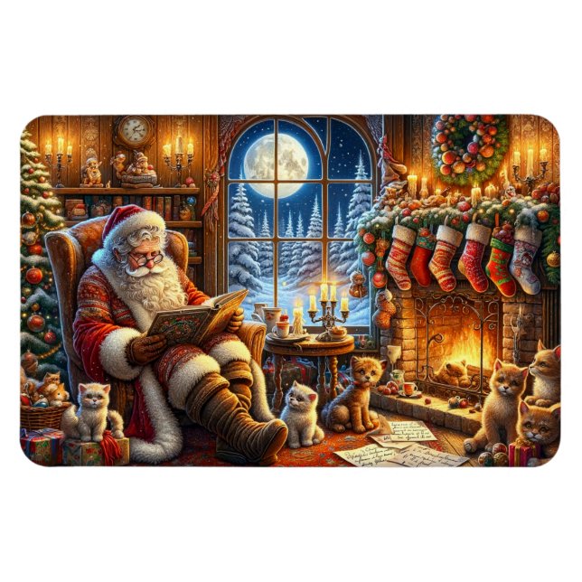 Whimsical Santa Magnet (Horizontal)