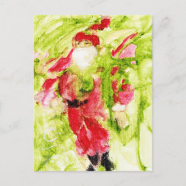 Whimsical Santa Postcard Postkarte
