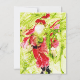 Whimsical Santa Postcard Postkarte