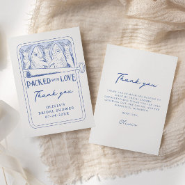 Whimsical Sardines Brautparty Danke Ihrer Karte