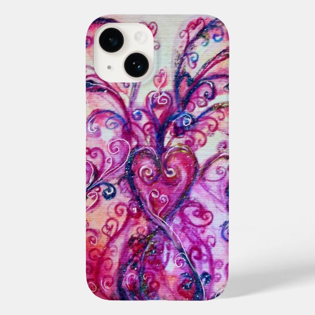 WHIMSICAL SCHNÖRKEL hell rosa lila Case-Mate iPhone 14 Hülle (Rückseite)