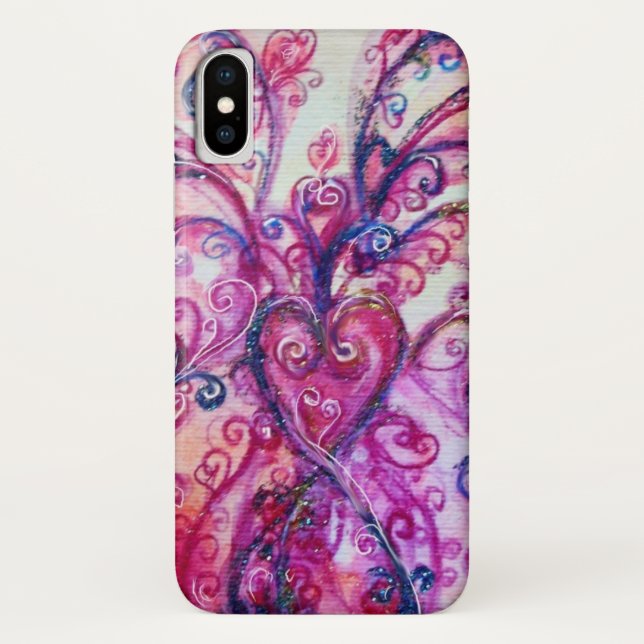 WHIMSICAL SCHNÖRKEL hell rosa lila Case-Mate iPhone Hülle (Rückseite)