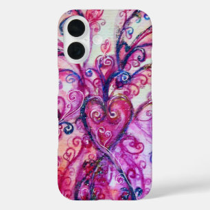 WHIMSICAL SCHNÖRKEL hell rosa lila iPhone 16 Hülle