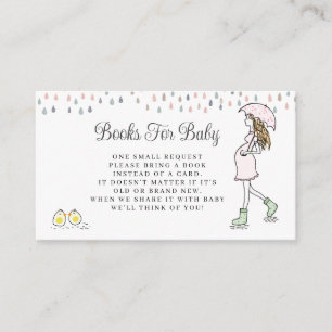Whimsical-Schwangeren-Mama-Baby-Party-Bücher fürs  Begleitkarte
