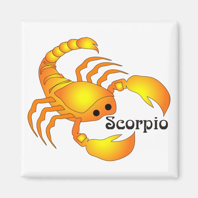 Whimsical Scorpio Magnete Magnet (Vorne)