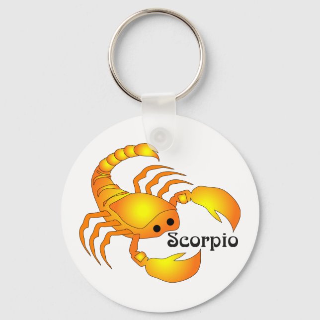Whimsical Scorpio Schlüsselanhänger (Vorderseite)