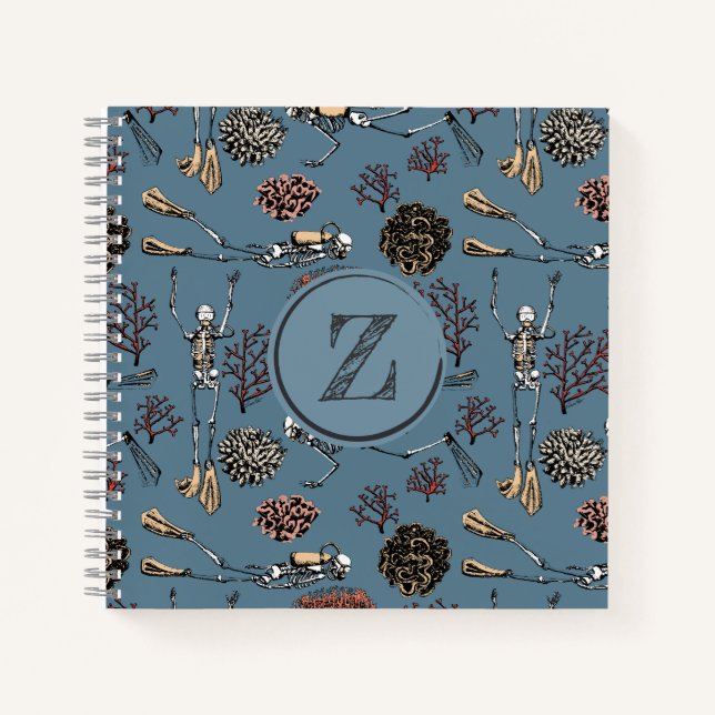 Whimsical Scuba Diving Look Buch & Sports Journal (Vorderseite)