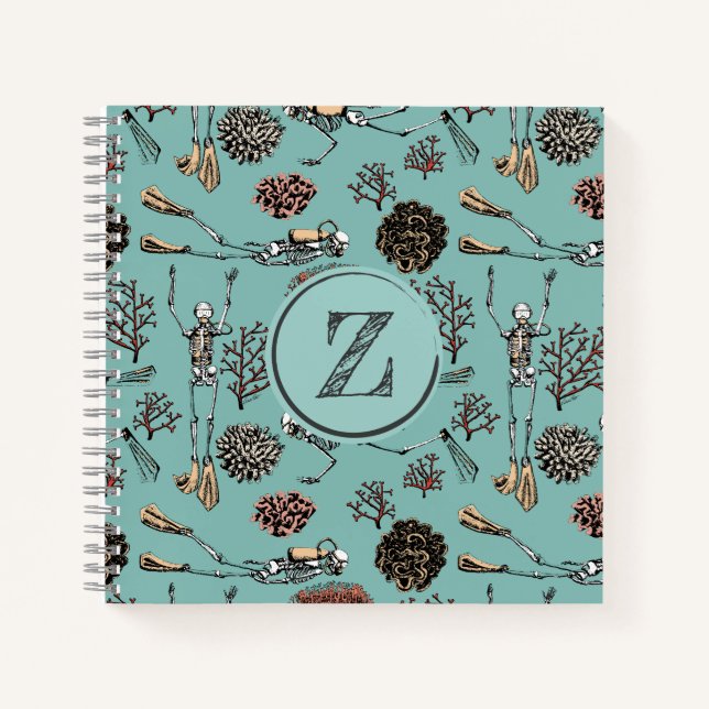 Whimsical Scuba Diving Look Livre & Sports Journal (Devant)