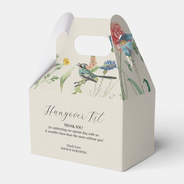 Whimsical Secret Garden Wildblumen Geschenkschachtel (Vorderseite)