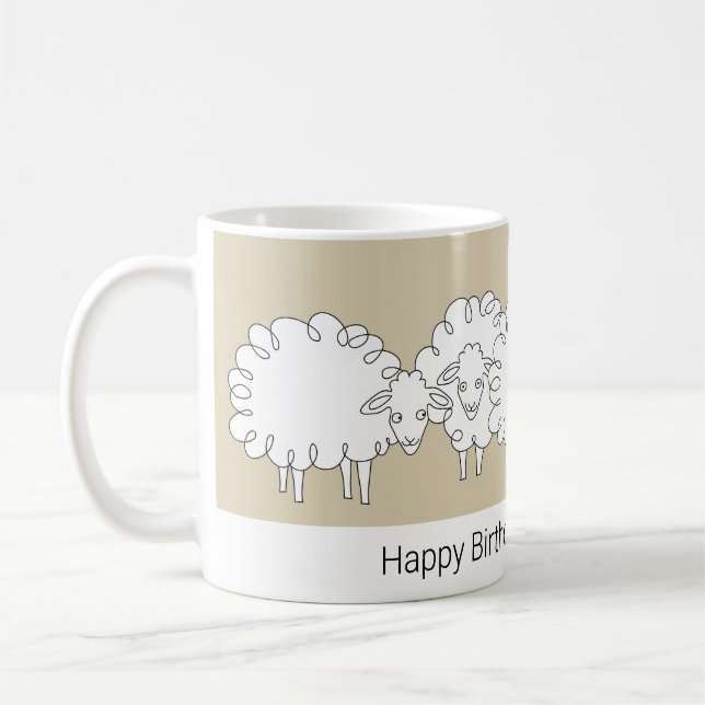 Whimsical Sheep Tasse (Links)