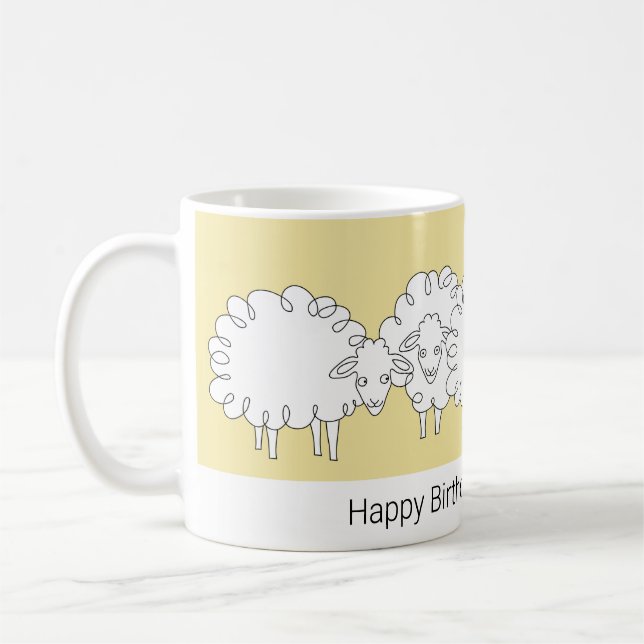 Whimsical Sheep Tasse (Links)