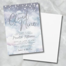 Whimsical sie ist auf Cloud Nine Baby Dusche