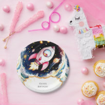 Whimsical Simple Rocket Geburtstag