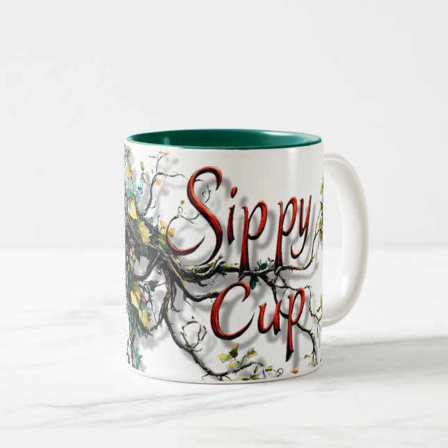Whimsical Sippy Cup Nature Tasse (VorderseiteRechts)