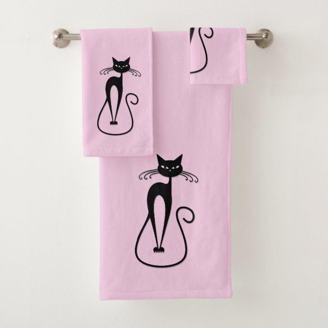 Whimsical Skinny Chat noir rose (En situation)